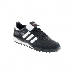 Buty do piłki nożnej Mundial Team turfy. Czarne buty skate męskie marki Adidas, ze skóry, do piłki nożnej. Za 329,99 zł.
