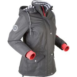 Kurtka outdoorowa funkcyjna, na podszewce z dżerseju bonprix szary. Szare kurtki damskie marki bonprix, s, bez wzorów, z dżerseju, bez kaptura. Za 269,99 zł.