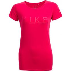 T-shirt damski TSD615 - ciemny róż - Outhorn. Różowe koszulki damskie Outhorn, bez wzorów, z bawełny, bez kołnierzyka, bez rękawów. W wyprzedaży za 29,99 zł.