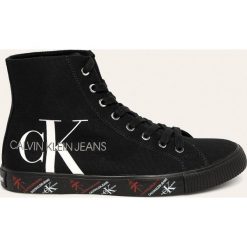 Calvin Klein Jeans - Trampki. Białe trampki męskie Calvin Klein Jeans, bez wzorów, z jeansu, na sznurówki. Za 469,90 zł.
