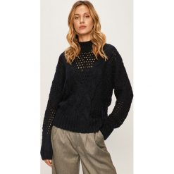 Pepe Jeans - Sweter Helaia. Niebieskie swetry damskie Pepe Jeans, s, bez wzorów, z wełny, bez rękawów, bez kaptura. W wyprzedaży za 229,90 zł.