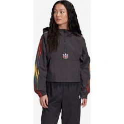Adidas Originals Adicolor Half-Zip Crop Top Kurtka Czarny. Czarne topy damskie adidas Originals, bez wzorów, z materiału, bez kołnierzyka. Za 266,95 zł.