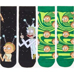 Skarpety Rick And Morty 2 pack - Czarny. Czarne skarpetki męskie Cropp, bez wzorów. Za 29,99 zł.