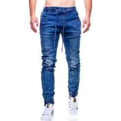 Spodnie męskie joggery jeansowe Recea. Spodnie męskie Recea, s, bez wzorów, z bawełny. W wyprzedaży za 86,34 zł.