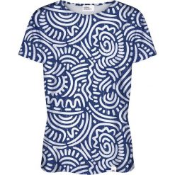 Colour Pleasure Koszulka damska CP-030 186 biało-niebieska r. XXXL/XXXXL. Białe bluzki damskie marki Colour pleasure. Za 70,35 zł.