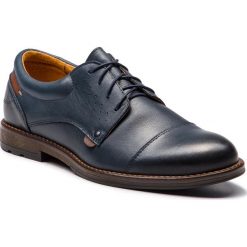 Półbuty SERGIO BARDI - Kaltern FW127370018GR 107. Niebieskie buty wizytowe męskie marki Sergio Bardi, ze skóry. W wyprzedaży za 199,00 zł.