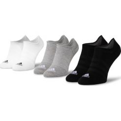 Zestaw 3 par niskich skarpet unisex adidas - Light Nosh 3PP DZ9414 Mgreyh/White/Black. Szare skarpetki damskie Adidas, bez wzorów, z elastanu. Za 39,00 zł.