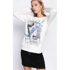 Kremowa Bluza Like an Angel. Białe bluzy damskie Born2be, na jesień, l. Za 34,99 zł.