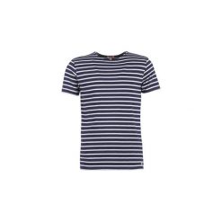 T-shirty z krótkim rękawem Armor Lux TALOPO. Niebieskie t-shirty męskie Armor lux, s, bez wzorów, bez kołnierzyka, krótkie. Za 118,30 zł.