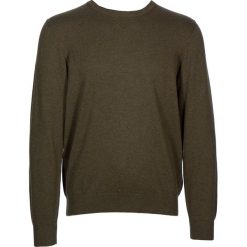 Sweter w kolorze oliwkowym. Brązowe swetry męskie Marvelis, s, bez wzorów, z bawełny, z okrągłym kołnierzem, bez kaptura. W wyprzedaży za 79,95 zł.