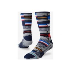 Stance Star Search Skarpetki Szary Wielokolorowy. Szare skarpetki męskie Stance, w paski, z elastanu. Za 85,95 zł.