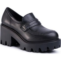 Półbuty ALTERCORE - Chanka Vegan Black. Czarne półbuty damskie Altercore, bez wzorów, ze skóry ekologicznej, bez obcasa, na obcasie, bez zapięcia. Za 389,00 zł.