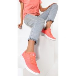 Pomarańczowe Buty Sportowe Should I?. Pomarańczowe buty sportowe damskie Born2be, bez wzorów, sportowe. W wyprzedaży za 44,99 zł.