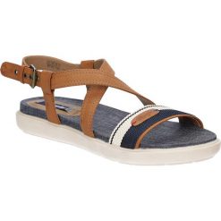 Sandały wrangler magnolia sunshine wl171663. Niebieskie sandały damskie Wrangler, bez wzorów, ze skóry, eleganckie, bez obcasa, bez zapięcia. W wyprzedaży za 138,99 zł.