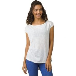 Prana T-shirt Constance Top White (rozmiar L). Białe topy damskie PrAna, l, bez wzorów, bez rękawów. W wyprzedaży za 108,00 zł.