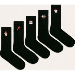 Brave Soul - Skarpetki (5 pack). Czarne skarpetki damskie z bawełny. W wyprzedaży za 49,90 zł.