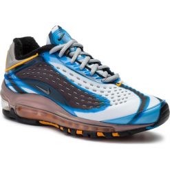 Buty NIKE - Air Max Deluxe AQ1272 401 Photo Blue/Wolf Grey. Niebieskie półbuty damskie Nike, na co dzień, bez wzorów, z tworzywa sztucznego, bez obcasa, na płaskiej podeszwie, bez zapięcia. Za 849,00 zł.