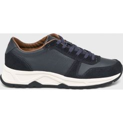 Tommy Hilfiger - Buty. Niebieskie buty sportowe męskie marki TOMMY HILFIGER, ze skóry, na sznurówki. Za 579,90 zł.