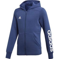 Bluzy damskie: Adidas Bluza adidas YG Linear FZ HD CF7238 CF7238 granatowy 128 cm - CF7238