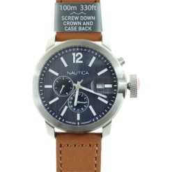 Zegarek Nautica Sydney NAPSYD014 męski brązowy. Pomarańczowe zegarki męskie marki Nautica. Za 958,51 zł.