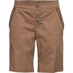 Krótkie spodenki chino bonprix wielbłądzia wełna. Brązowe chinosy damskie bonprix, z wełny. Za 69,99 zł.