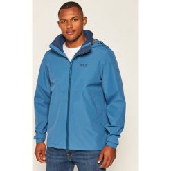 Kurtka przeciwdeszczowa Jack Wolfskin Evandale 1111131. Niebieskie kurtki męskie Jack Wolfskin, m, bez wzorów, bez kaptura. W wyprzedaży za 499,00 zł.