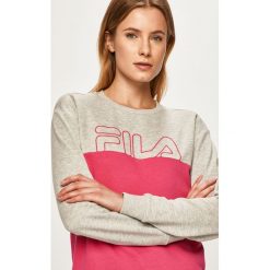 Fila - Bluza. Niebieskie bluzy damskie Fila, s, z nadrukiem, z bawełny, bez rękawów, bez kaptura. W wyprzedaży za 169,90 zł.