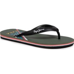 Japonki PEPE JEANS - Whale Archive PMS70084 Black 999. Czarne klapki męskie Pepe Jeans, bez wzorów, z jeansu. Za 89,00 zł.