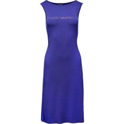 Sukienka codzienna Emporio Armani 262504 9P315 00133. Niebieskie sukienki damskie Emporio Armani, na co dzień, l, bez wzorów, z elastanu, bez kołnierzyka, bez rękawów, proste. W wyprzedaży za 239,00 zł.