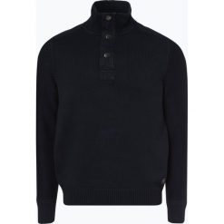 Marc O'Polo - Sweter męski, niebieski. Niebieskie swetry męskie marki Marc O'Polo, m, bez wzorów, z dzianiny, eleganckie, polo, bez kaptura. Za 649,95 zł.