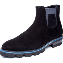 Botki Loriblu. Niebieskie botki męskie Loriblu, bez zapięcia. Za 1840,00 zł.