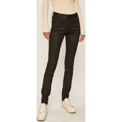 Calvin Klein Jeans - Spodnie. Czarne legginsy damskie Calvin Klein Jeans, bez wzorów, z elastanu. Za 449,90 zł.