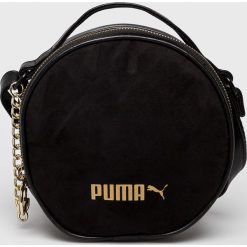 Puma - Torebka. Czarne torebki klasyczne damskie Puma, w paski, z poliesteru. Za 199,90 zł.