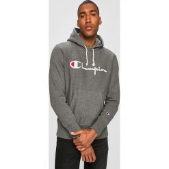 Champion - Bluza. Szare bluzy męskie Champion, s, z aplikacjami, z bawełny, z kapturem, bez rękawów, z kapturem. Za 429,90 zł.