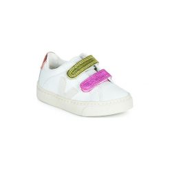 Buty Dziecko Veja ESPLAR SMALL VELCRO. Białe trampki dziewczęce Veja, bez wzorów, bez zapięcia. Za 309,00 zł.