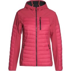 CMP WOMAN FIX HOOD HYBRID JACKET Kurtka hardshell magenta. Fioletowe kurtki sportowe damskie CMP, z elastanu. W wyprzedaży za 375,20 zł.