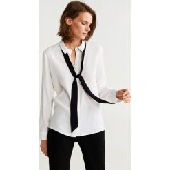 Mango - Koszula Retro. Bluzki damskie Mango, na co dzień, s, bez wzorów, z wiskozy, eleganckie, z klasycznym kołnierzykiem, z długim rękawem. Za 119,90 zł.