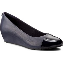 Creepersy damskie: Półbuty CLARKS - Vendra Dune 261291084 Navy Combi Leather