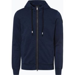 Marc O'Polo - Męska bluza rozpinana, niebieski. Niebieskie bluzy męskie Marc O'Polo, xl, bez wzorów, z bawełny, polo, bez rękawów, bez kaptura. Za 599,95 zł.