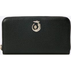 Trussardi - Portfel skórzany. Czarne portfele damskie marki Trussardi, z poliesteru. W wyprzedaży za 899,90 zł.