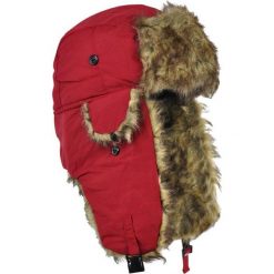 Czapka damska Uszanka Syberia czerwono-brązowa. Brązowe czapki zimowe damskie Art of Polo. Za 32,73 zł.
