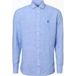 Polo Ralph Lauren - Męska koszula lniana, niebieski. Niebieskie koszule męskie na spinki Polo Ralph Lauren, m, z tkaniny, polo. Za 329,95 zł.