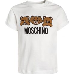 MOSCHINO BABY Tshirt z nadrukiem cloud. Białe t-shirty damskie marki MOSCHINO, z nadrukiem, z bawełny. Za 189,00 zł.