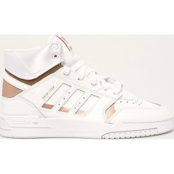 Adidas Originals - Buty dziecięce Drop Step. Białe trampki chłopięce adidas Originals, bez wzorów, z gumy, sportowe, z okrągłym noskiem, na sznurówki. W wyprzedaży za 239,90 zł.