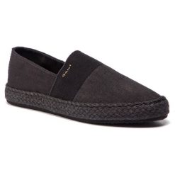 Espadryle GANT - Krista 18568368 Black G00. Czarne espadryle damskie GANT, na co dzień, bez wzorów, z tworzywa sztucznego, bez obcasa, na płaskiej podeszwie, bez zapięcia. W wyprzedaży za 189,00 zł.