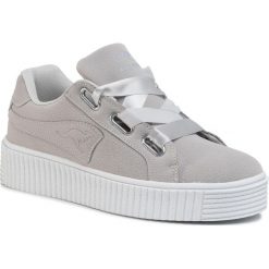 Sneakersy KANGAROOS - Kanpu Satin 39070 000 2004 Vapor Grey. Szare półbuty damskie KangaROOS, ze skóry ekologicznej. W wyprzedaży za 149,00 zł.