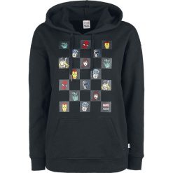 Bluzy rozpinane damskie: Vans Marvel Avengers Check Hoodie Bluza z kapturem damska czarny