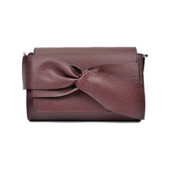 Torebki klasyczne damskie: Skórzana torebka w kolorze bordowym – (S)25 x (W)20 x (G)9 cm
