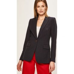 Tommy Hilfiger - Marynarka. Niebieskie kamizelki damskie TOMMY HILFIGER, bez wzorów, z elastanu. W wyprzedaży za 839,90 zł.
