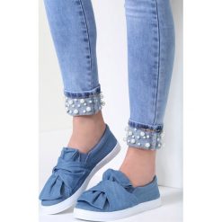 Trampki i tenisówki damskie: Niebieskie Slip On Wendy